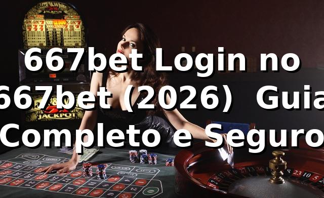 667bet Login no 667bet (2026) 🔐 Guia Completo e Seguro